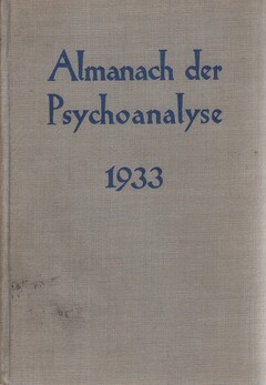 Almanach der Psychoanalyse 1933