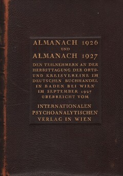 Almanach [der Psychoanalyse] für das Jahr 1926 und 1927